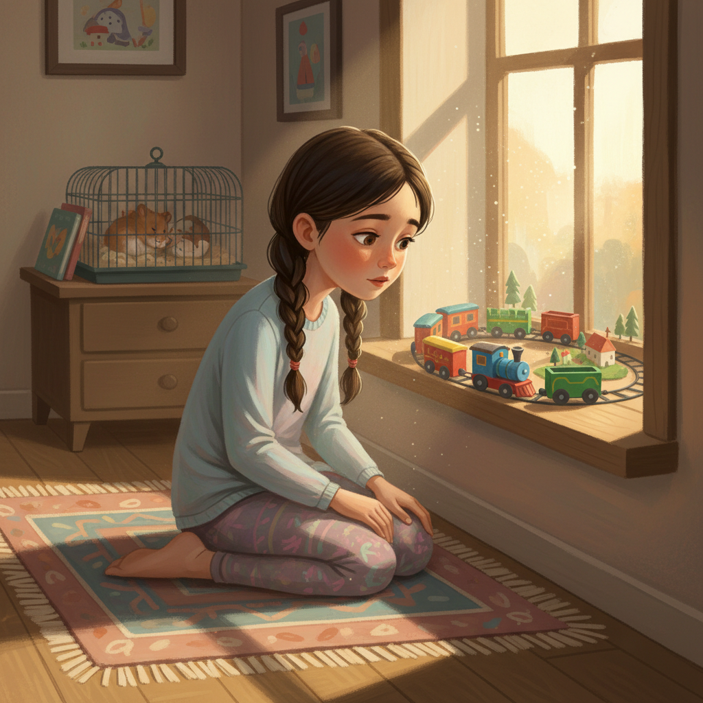 Illustration for page 1 of Saphira and the Vanishing Hamster