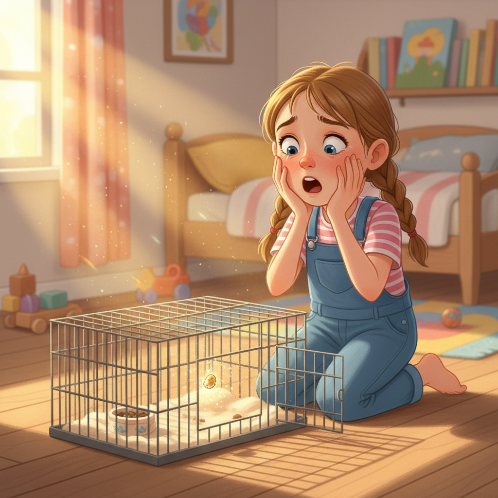 Illustration for page 2 of Saphira and the Vanishing Hamster