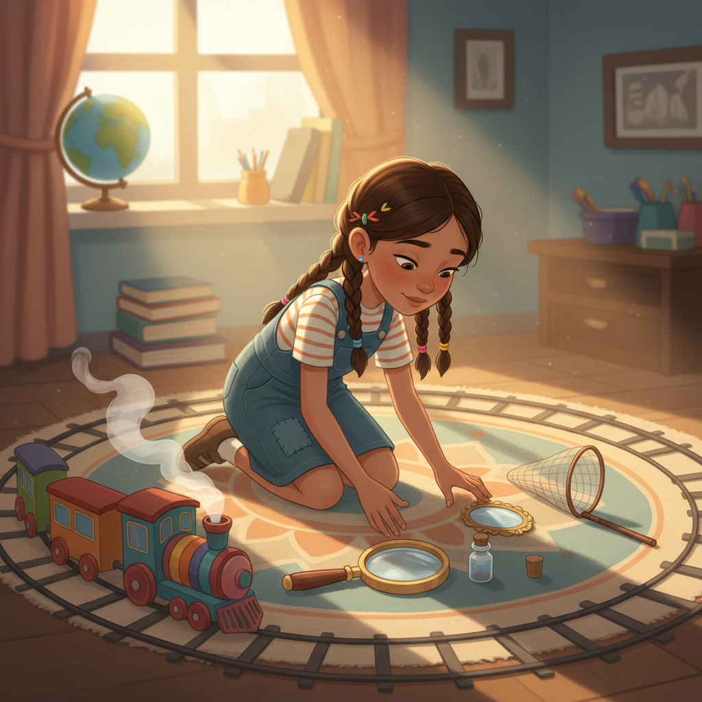 Illustration for page 3 of Saphira and the Vanishing Hamster